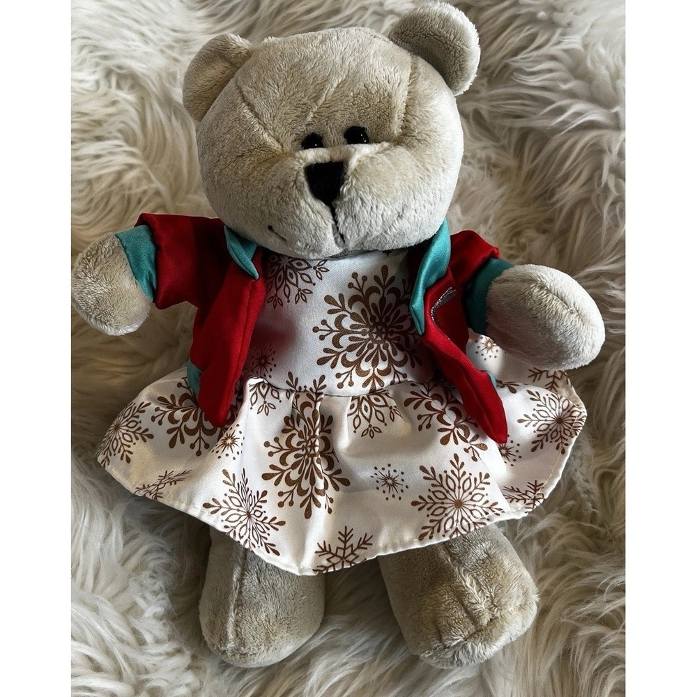 2017 Starbucks Coffee Christmas Girl Bearista Bear 136th Edition Plush Stuffed‎